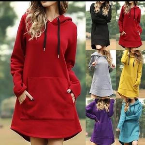 Oversized hoodie dress